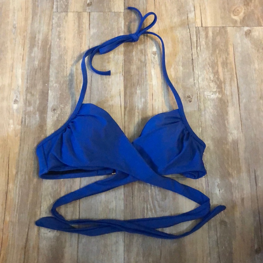 Victoria’s Secret Blue Tie Bikini Top